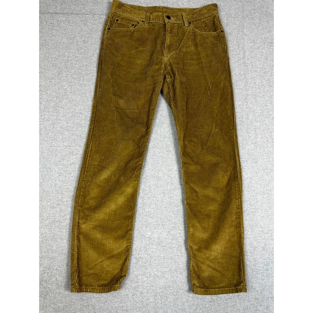 Levis Corduroy Pants 29x30 Harvest Gold Baggy Straight Leg - Picture 1 of 11